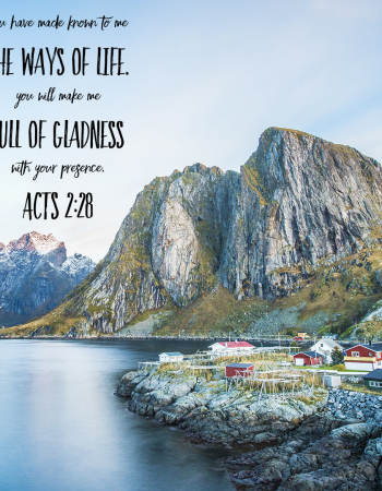 Acts 2:28 – Full of Gladness