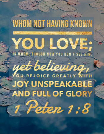 1 Peter 1:8 – Unspeakable Joy