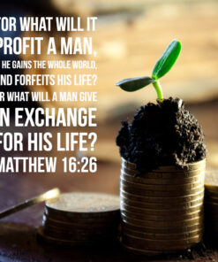 Matthew 16:26 - Gain the Whole World - Bible Verses To Go