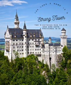 Proverbs 18:10 - Lord's Name Is a Strong Tower - Bible Verses To Go