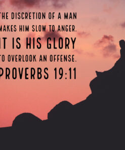 Proverbs 19:11 - Slow to Anger - Bible Verses To Go