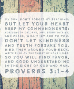 Proverbs 3:1-4 - Find Favor with God