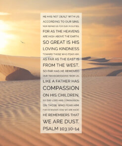 Psalm 103:10-14 - He Removed Transgressions From Us