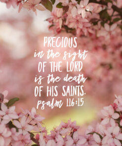 Psalm 116:15 - Precious - Bible Verses To Go