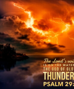 Psalm 29:3 - The God of Glory Thunders - Bible Verses To Go