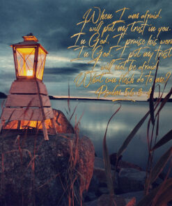 Psalm 56:3-4 - I Will Not Be Afraid - Bible Verses To Go