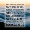 Romans 8:24-25 - We Were Saved in Hope